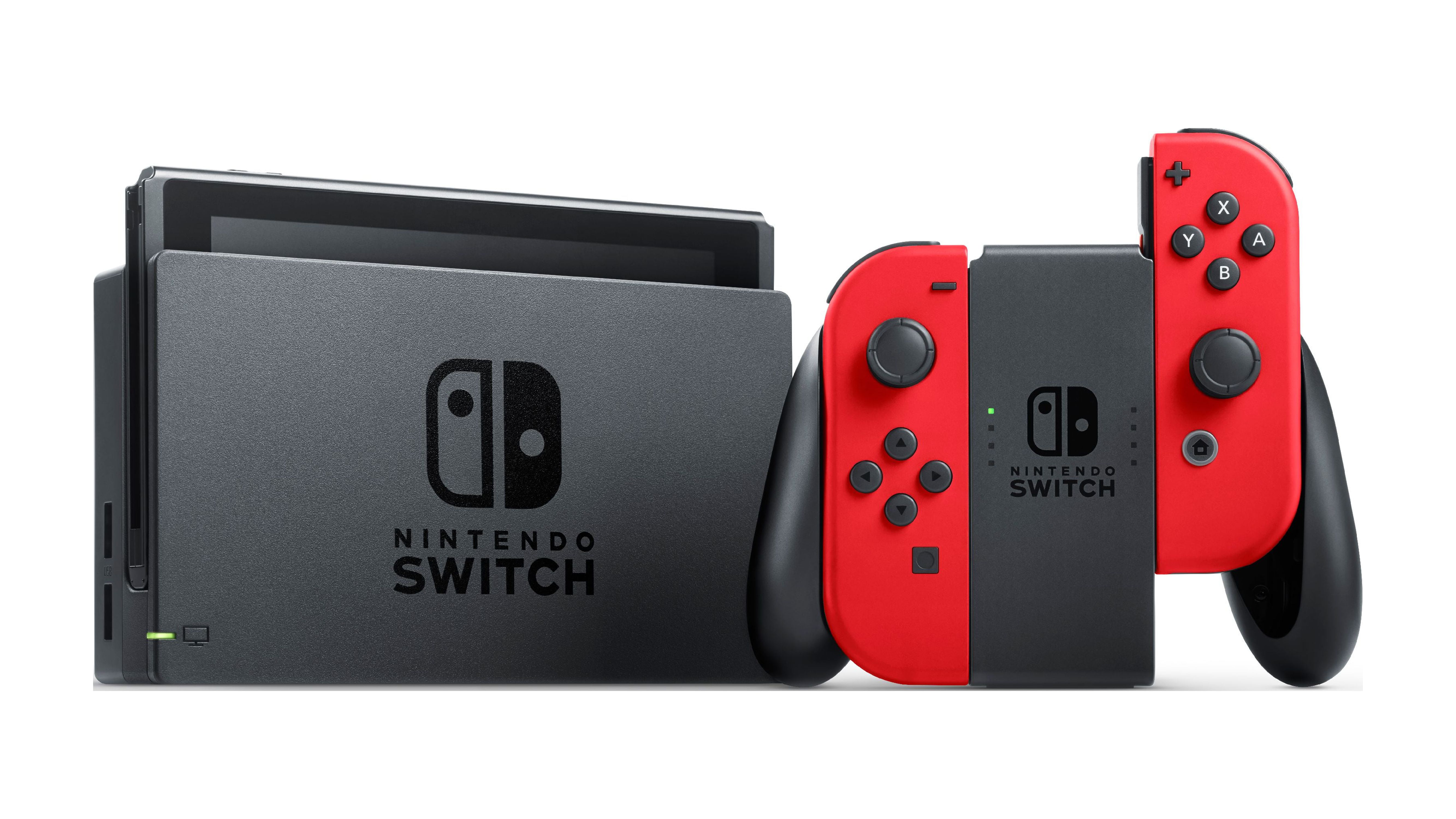 Nintendo Switch Bundle with Mario Red Joy-Con, $20 Nintendo eShop Credit, & Carrying Case - image 2 of 9