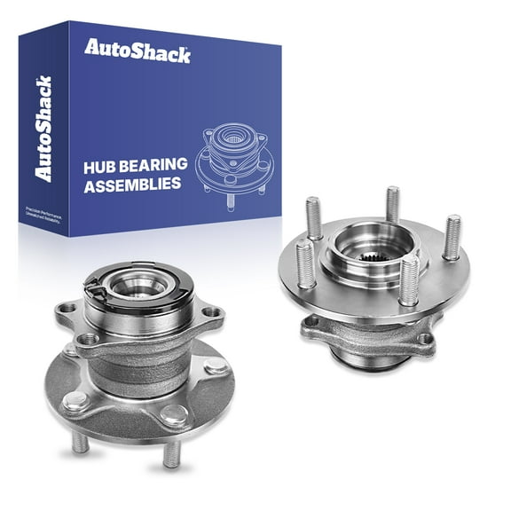 AutoShack Rear Wheel Hub Bearing Assemblies with ABS| Replacement for 2012-2017 Mitsubishi Lancer 2007-2013 Mitsubishi Outlander | 2-PC