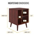 thumbnail image 5 of Boyd Sleep Warwick Mid-Century Modern Nightstand, Cherry, 5 of 7