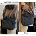 thumbnail image 5 of LHSHID Puffer Tote Bag Women Quilted Crossbody Handbag Lattice Padded Hobo Puffy Purse Casual Satchel Bag, 5 of 5