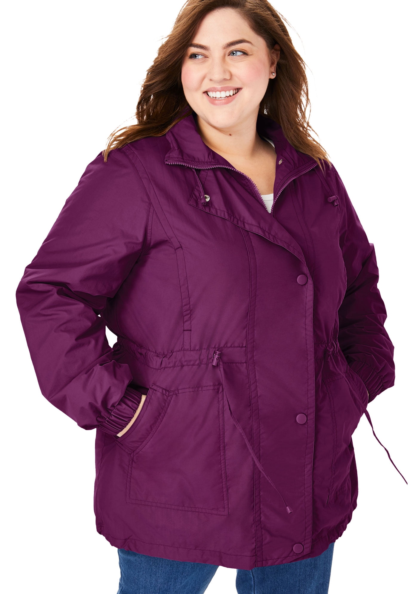 women's plus size fleece lined jacket