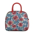 thumbnail image 2 of Lunch Bag Lunch Box for Women Reusable Insulated Lunch Cooler Bags,Large Capacity for Work Travel Picnic,Water-Resistant Pioneer Colorful Floral Lunch Tote Bag Gifts for Woman Mom Red, 2 of 6