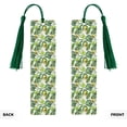 thumbnail image 2 of Kdxio Watercolor Green Tropical Print Metal Tassel Bookmarks,Perfect Gift for Art Lovers and Bookworms Metal Bookmarks for Women, 2 of 8