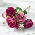 thumbnail image 2 of Peonies Artificial Flowers Pink Silk Roses Bulk for Diy Wedding Bouquet Bridal Shower Decorations Fake Floral Arrangements Party Table Centerpieces Home Decor Indoor Blush Peach Box, 2 of 9