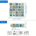 thumbnail image 5 of DEWOO 10PCS Mandala Tile Stickers, Peel and Stick Self Adhesive Removable Moroccan Tiles Backsplash Waterproof Oil Proof for Bathroom & Kitchen Wall Stickers Home Decor, 5 of 12