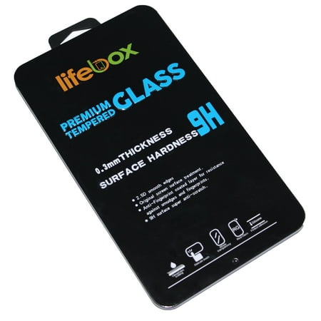 LifeBox  0.3mm Ultra Thin 9H Hardness 2.5D Round Edge Tempered Glass Screen Protection for Apple iPhone 6  and 6S