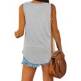 thumbnail image 4 of Camisetas sin mangas de verano para mujer con cuello en V y estampado de cola de milano sin mangas Pompotops lopia996076, 4 of 5