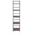 thumbnail image 2 of Winsome Wood Isa 5-Tier Narrow Shelf, Graphite & Walnut Finish, 2 of 8