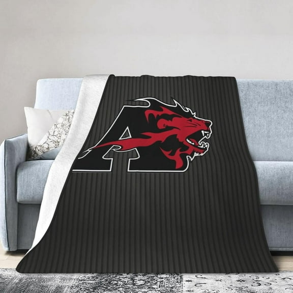 Albright A College Logo Fleece Blanket, Very Soft Microfiber Flannel Blanket for Couch Warm and Cozy for All Seasons