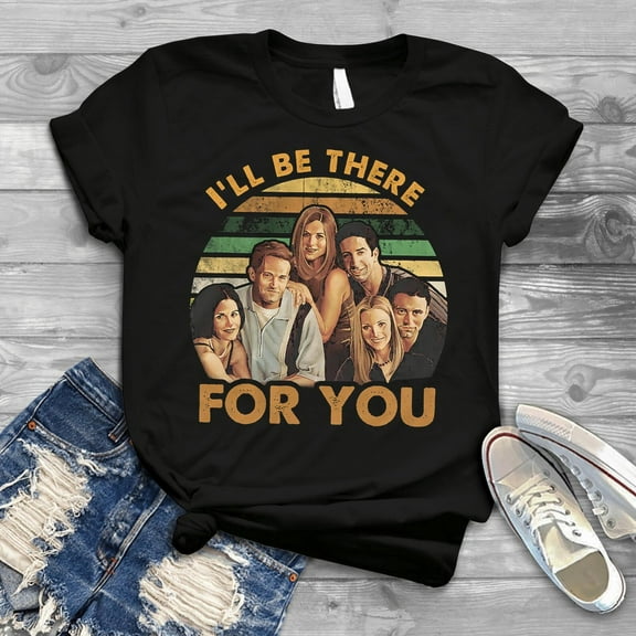 Classic Friends TV Show Characters I'll Be There for You Vintage T-Shirt, Friends Tvshow Shirt
