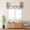 thumbnail image 2 of Winter Forest Deer Window Curtain Valances Wild Animal Elk Snowy Tree Rustic Farmhouse Privacy Decorative Rod Pocket Short Window Valance Curtains 54 by 18 in, 1 Panel, 2 of 6