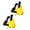 Yellow, variant on 7829 2Pcs Fishing Belt Rod Holder Adjustable Fishing Fighting Waist Belt Fishing Tool