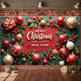 thumbnail image 5 of Festive Holiday Holiday Banner Christmas New Year Christmas Ornament Pine Leaves Celebration for Holiday Decoration Party Decor Indoor Outdoor, 5 of 9