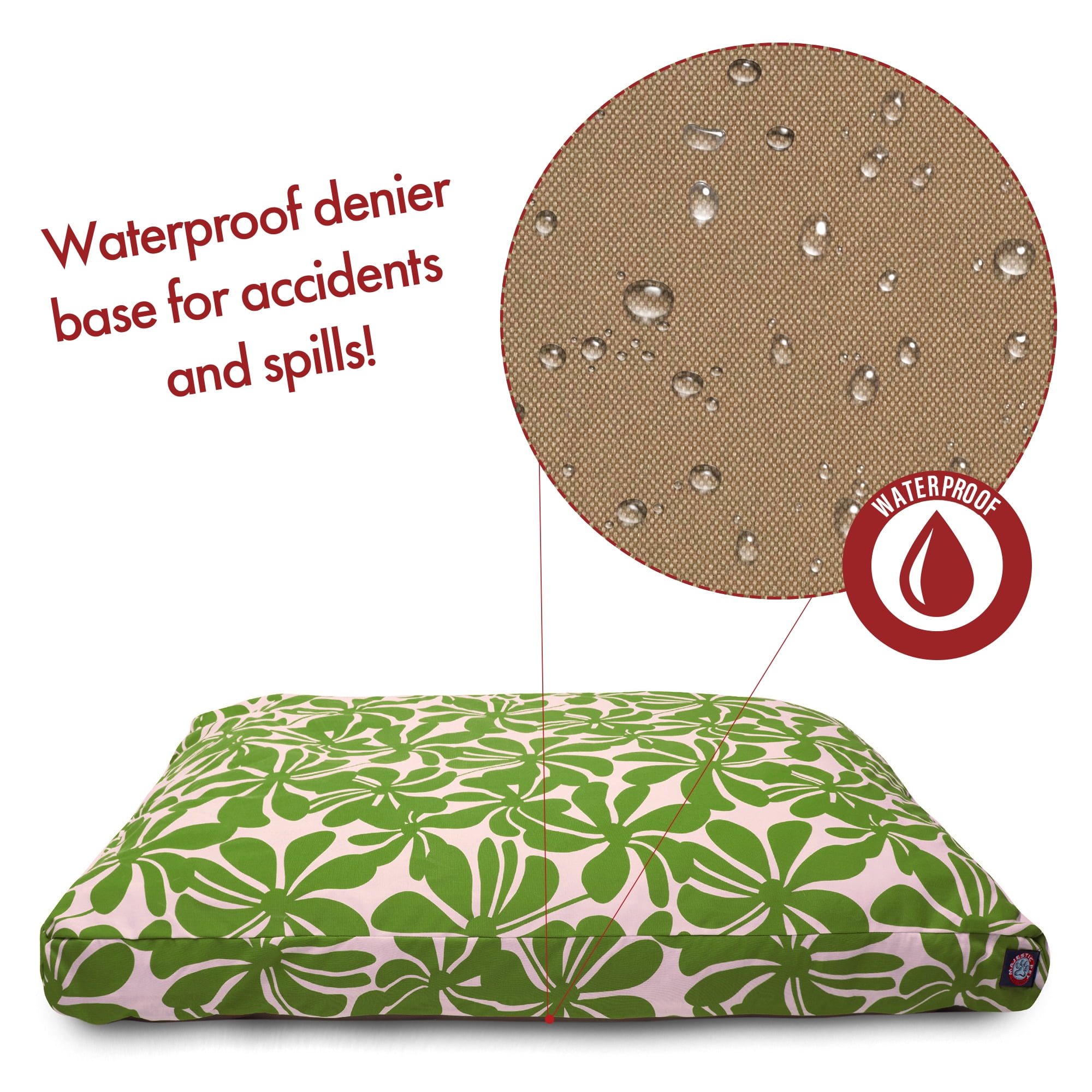Majestic Pet | Plantation Rectangle Pet Bed For Dogs, Removable Cover, Sage, Small