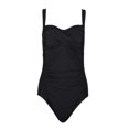 thumbnail image 4 of Guardurnaity Traje de baño de una pieza de alta elasticidad para mujer, estilo clásico para playa y natación, traje de baño para mujer conjuntos de ropa Negro M, 4 of 6