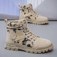 thumbnail image 4 of Men's Trendy Slip-Resistant Casual Sneakers - Mid-Top PU Upper with Zipper Closure, Breathable Fabric Lining & EVA Cushion, Durable PVC Sole - All-Season Urban Streetwear Shoes for Daily Wear, 4 of 9
