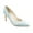Pale Blue Satin, variant on XYD Women Elegant Pointed Toe Dree Pumps Thin Mid Heels Slip On Bride Wedding Shoes Size 14.5 Pastel Pink Satin
