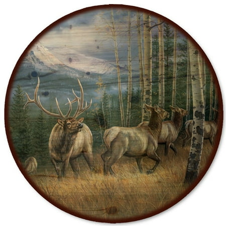 

WGI-GALLERY Back Country Elk Lazy Susan