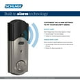 thumbnail image 3 of Schlage BE479AACAM619 Satin Nickel Camelot Sense Touch Screen Electronic Deadbolt With Built In Alarm, 3 of 5