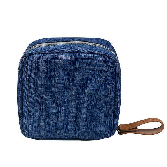 Mini bolso cosmético pequeño portátil multiusos para llevar en la mano, bolsa de almacenamiento de tampones con sobre rojo