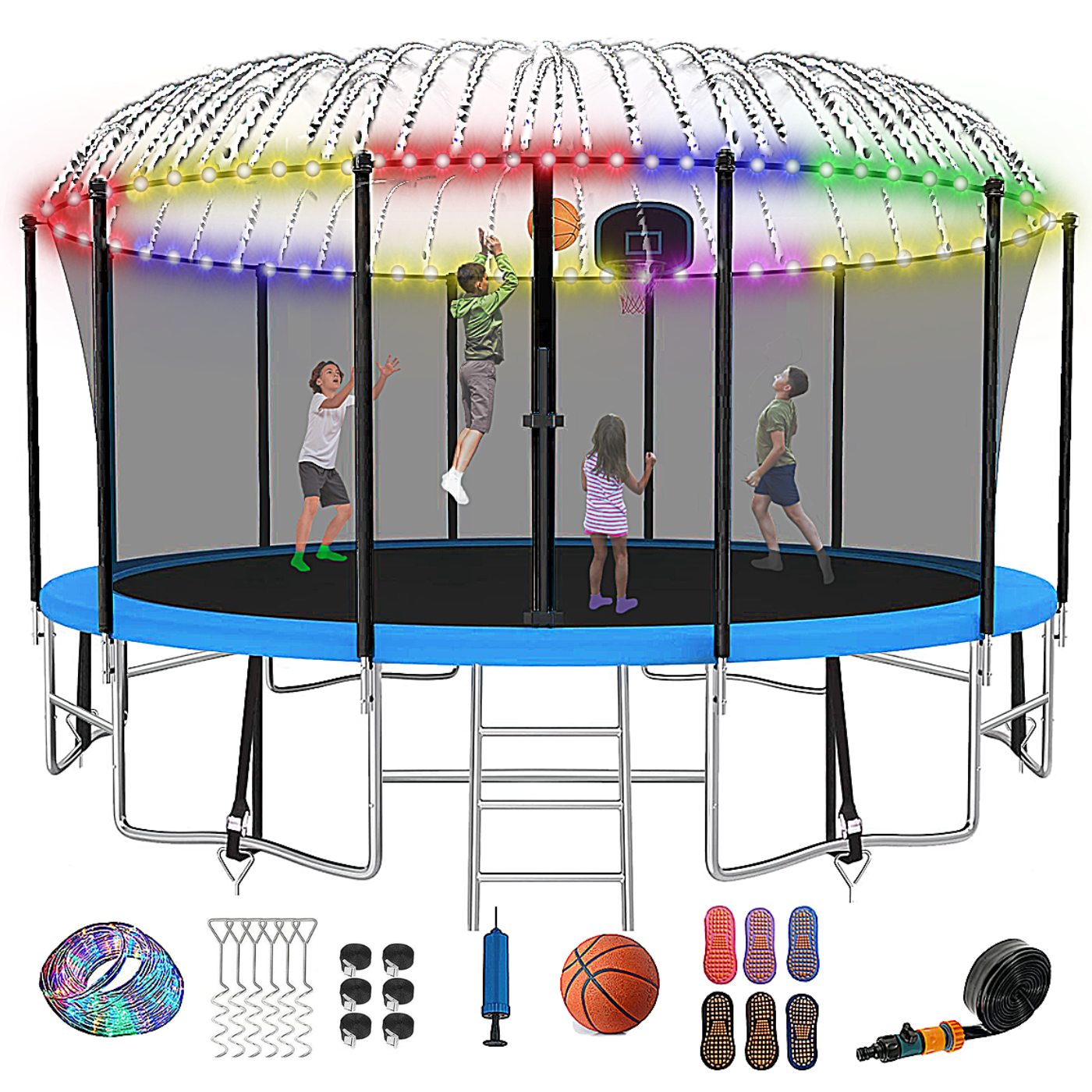Official Sky Zone x Vuly 14-Foot Trampoline and Basketball