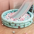 thumbnail image 4 of Piscine pour Enfants, (Verte) Piscine Gonflable Ronde, 100x35cm Piscine Pataugeoire Gonflable, Piscine Pataugeoire, Piscine Ronde Pataugeoire, Piscine Gonflable pour Enfants, Piscine d'Eau Intérieure et Extérieure pour Enfants, 4 of 5