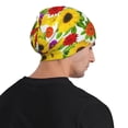 thumbnail image 5 of Gaeub Tiger Swallowtail On Flowers Print Beanie Hats for Men Women,Winter Caps,Knit Cuffed Beanie,Cuffed Cap,Great for Winter Activities, 5 of 7