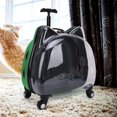 thumbnail image 1 of Maleta con ruedas para perros y , bolsa de transporte ventilada, Maleta de transporte, para mascotas, equipaje con ruedas, cápsula , Verde Yinane Caja de la carretilla, 1 of 8