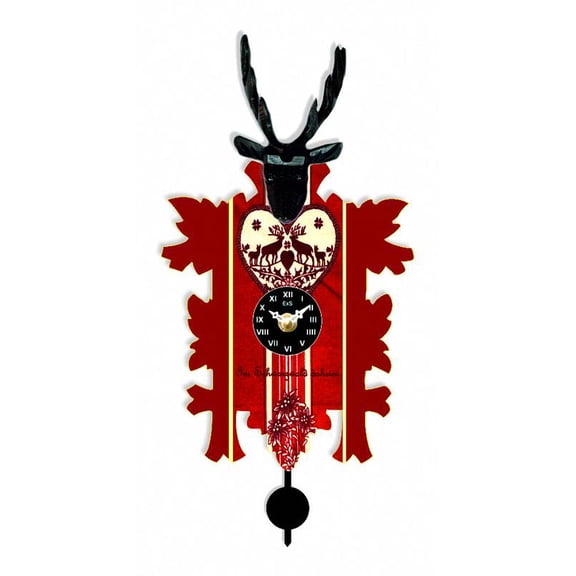 Kuckulino Black Forest Clock with quartz movement and cuckoo chime  TU 3023 PQ