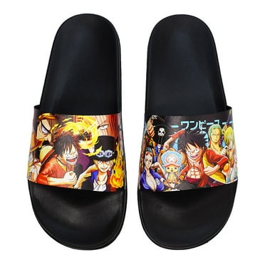 Roffatide Anime Bathroom Slippers Non Slip Shower Slide Sandal Indoor And Outdoor Slippers for women 10.5-11.5/ men 9.5-10.5