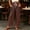 0_ Brown, variant on Womens Wide Leg Pants, Drawstring Waist with Contrast Color Pockets, Soft Terry Material in Straight Leg Cut for Daily Casual Attire Blue S