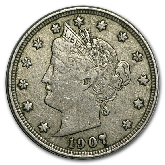 1907 Liberty Head V Nickel VF