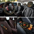 thumbnail image 4 of HUIACONG Ladybug Car Accessories Seat Covers Full Set with Steering Wheel Cover Armrest Cover Seatbelt Covers Headrest Covers Cup Holder Keychain 14 Pcs Universal Car Accessories Interior, 4 of 8