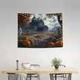 thumbnail image 3 of Halloween Tapestry Wall Hanging, Halloween Farm Pumpkin Ghost C Tapestry for Bedroom Aesthetic, Cute Tapestry Wall Decor, Halloween Decoration for Bedroom, Living Room, Indoor 29x37in, 3 of 7