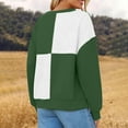 thumbnail image 4 of Oplxuo Womens Colorblock Sweatshirt Casual Long Sleeve Pullover Tops Loose Crewneck Fall Going Out T Shirts, 4 of 7