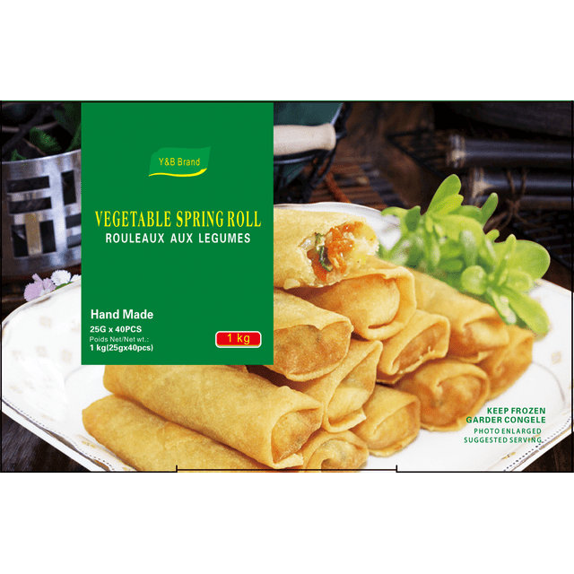 Y&B Brand Vegetable Spring Rolls, 40 pieces