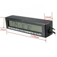 thumbnail image 4 of 3 In 1 Car Digital Clock Time Watch Inside Outside Car Temperature Thermometer Battery Voltage Monitor Meter, 4 of 8
