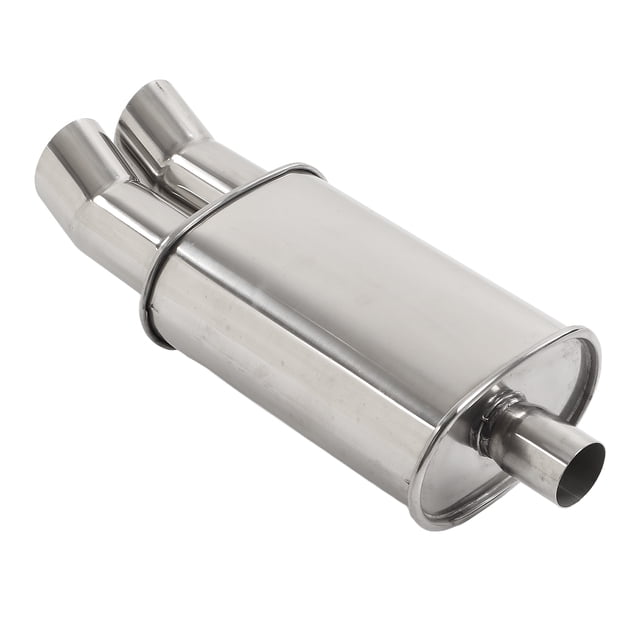 Silenciador de escape de doble salida, silenciador de punta de escape de doble salida de 57 mm, sistema de escape, pieza de diseño exquisito