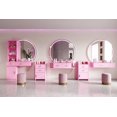 thumbnail image 5 of Pink Modern Simple Hair Desk,Multi-Layer Storage Space,Pink Mdf Furniture Bedroom Dressers Chests Wardrobes, 5 of 19