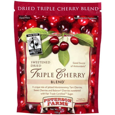 Peterson Farms: Sweetened Dried Triple Cherry Blend, 5.5 oz