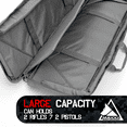 thumbnail image 6 of MADOG 40" Soft Padded Case Storage Bag Carrying Backpack with Zipper and Adjustable Strap, Gray, 6 of 10