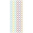 thumbnail image 3 of Plastic Loose Leaf Rings, Non Crack Easily Open Close Flexible Multicolor Binder Rings 6 Colors  For School Home Office For Document, 3 of 8