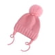 thumbnail image 2 of Gorro de punto para niños con orejeras trenzadas ajustables y gorro de lana cálido para bebé (rosa) Sincero Electrónica, 2 of 5