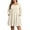Beige, variant on Women's Plus Size Fall Sweater Dress Long Sleeve Babydoll Dresses with Pocket, 1X-5X