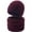Wine-3, variant on WREESH Men's Fleece Scarf & Beanie Set - Thermal Winter Neck Gaiter with Thick Knit Hat, Cold Weather Accessories Combo