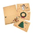 thumbnail image 5 of 18 tarjetas de felicitación navideñas vintage con sobres creativos JM, 5 of 5