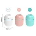 thumbnail image 2 of Los humidificadores Humidificador de niebla de 220 ml con luz nocturna Escritorio portátil Humidificador USB silencioso y fresco Humidificador de apagado automático sin agua para el hogar Viajes Ofici Eccomum  Los humidificadores, 2 of 7