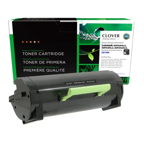 Remanufactured Clover Imaging Extended Yield Toner Cartridge compatible with Lexmark MS510/MS610/MX510/MX610
