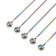 thumbnail image 3 of 5pcs Cóctel Comida Fruta Tenedor Selecciones Palo Bebida Buffet Decoración Bead-Multicolor Sunnimix Selecciones de cóctel de acero inoxidable, 3 of 8