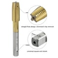 thumbnail image 3 of Unique Bargains M12 x 1.75 Titanium Plated Straight Flute Thread Tap Round Die Tap and Die Set, 3 of 6